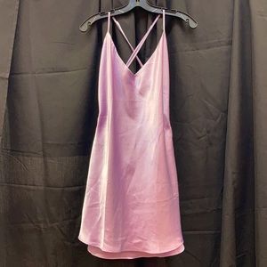 Satin VS slip dress